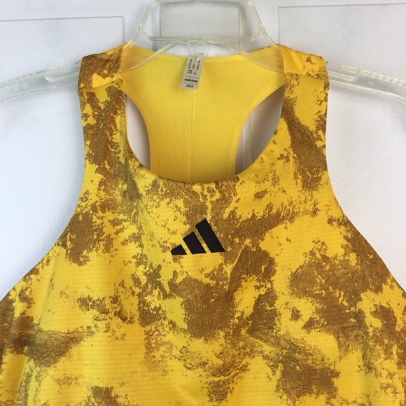 Adidas Paris Y-Tank Top Tennis Garment Women's Bold Gold Bra Lined HT3626 - Picture 7 of 12